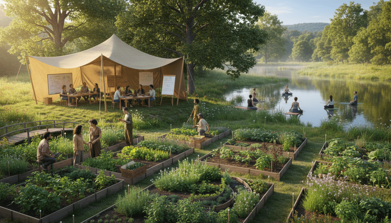 découvrez notre guide complet des stages et séjours de reconnexion, incluant des formations en permaculture, management et bien-être pour un équilibre personnel et professionnel.